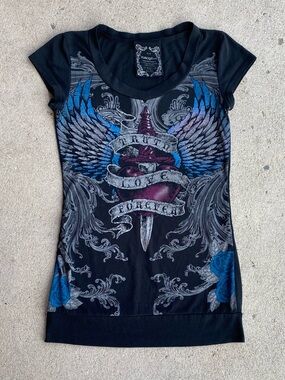 Y2k/Emo Ed Hardy Style Shirt